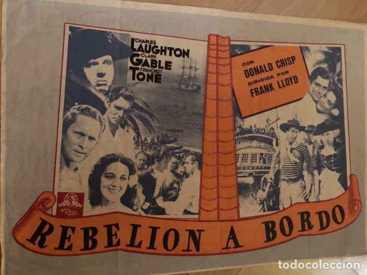 Cine: Programa facsimil rebeli&oacute;n a bordo.clark gable - Foto 1
