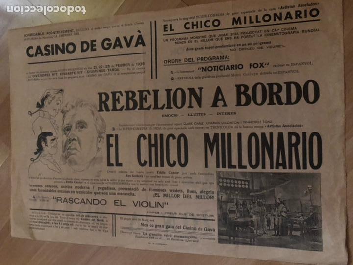 Cine: Programa facsimil rebeli&oacute;n a bordo.clark gable - Foto 2