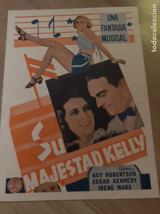 Cinema: Programa facsimil del musical su majestad kelly
