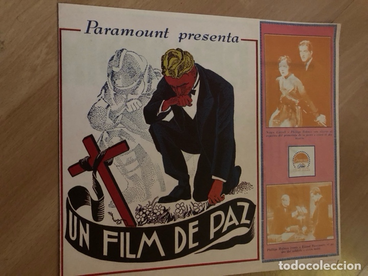 Cinema: Programa facsimil remordimiento.lionel barrymore