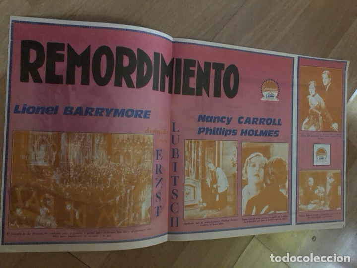 Cine: Programa facsimil remordimiento.lionel barrymore - Foto 2
