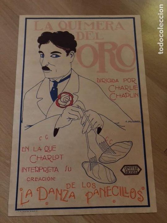 Cine: Programa facsimil la quimera del oro.charlie chaplin.charlot - Foto 1