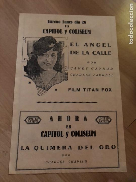 Cine: Programa facsimil la quimera del oro.charlie chaplin.charlot - Foto 2
