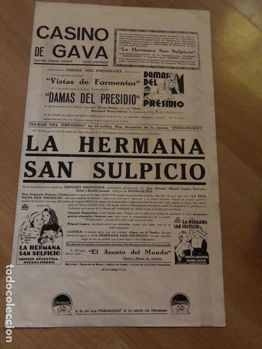 Cine: Programa facsimil damas del presidio.sylvia Sidney - Foto 2