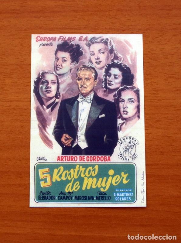 Cinema: 5 Rostros de mujer - A&ntilde;o 1947 - Arturo de C&oacute;rdova, Pepita Serrador, Ana Mar&iacute;a Campoy