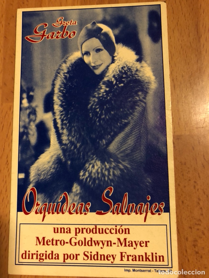 Cine: Programa facsimil Greta garbo Orqu&iacute;deas salvajes - Foto 1