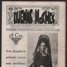 Cine: SEVILLA, -BUENAS NOCHES- REVISTA ESPECTACULOS. AÑO I Nº 10, 17 ABRIL 1937, VER FOTOS