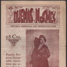 Cine: SEVILLA, --BUENAS NOCHES-- REVISTA ESPECTACULOS, AÑO I , Nº 15, MAYO 1937, VER FOTOS