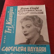 Cine: CARTELERA BAYARRI PORTADA KIM NOVAK 1965. Lote 130920088