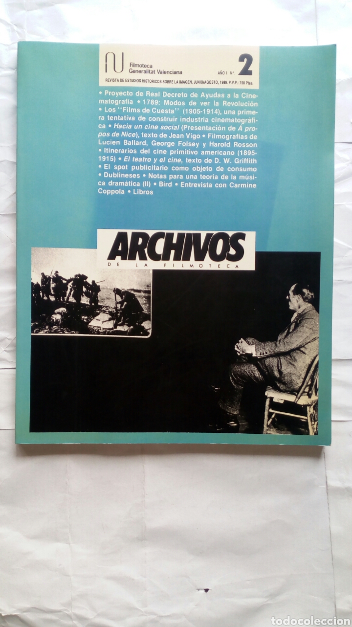 Cinema: Archivos de la Filmoteca. N&ordm; 2. Filmoteca Generalitat Valenciana.