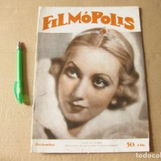 Cine: REVISTA FILMÓPILIS. AÑO II, NÚM. 13. DICIEMBRE DE 1934. BARCELONA.. Lote 134308442
