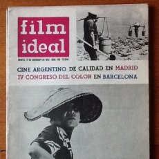 Cinema: FILM IDEAL 108, NOVIEMBRE 1962. CINE ARGENTINO EN MADRID. COLOR EN BARCELONA