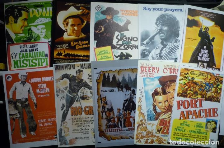 Cinema: lote reproduc-papel,foto peliculas westerns