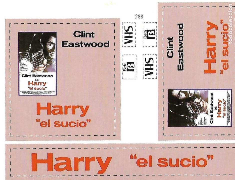 Cinema: Harry el sucio. Pegatina para v&iacute;deo.