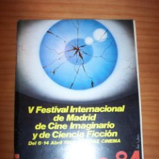 Cine: IMAGFIC 84 - V FESTIVAL INTERNACIONAL DE MADRID - PERFECTO ESTADO. Lote 137847494