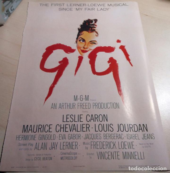 Cinema: LESLIE CARON.MAURICE CHEVALIER.LOUIS JOURDAN.GIGI.VINCENTE MINELLI.