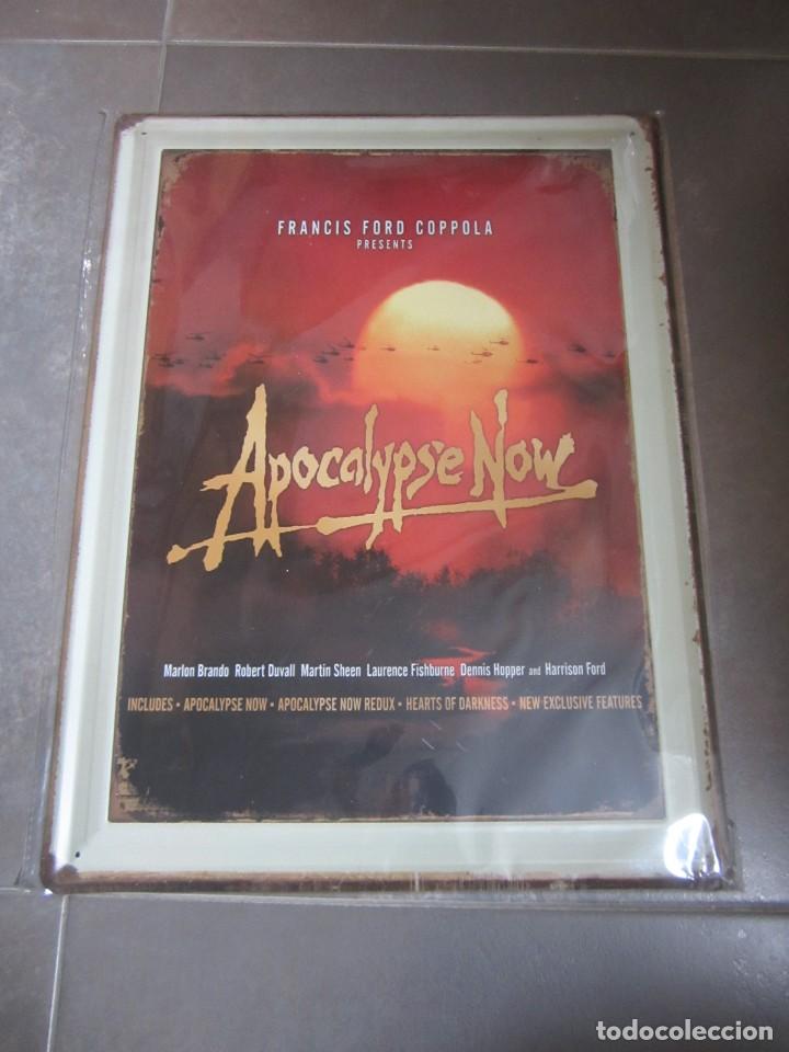 Kino: CARTEL METALICO FILM APOCALYPSE NOW. NUEVO. 30 X 40 CM