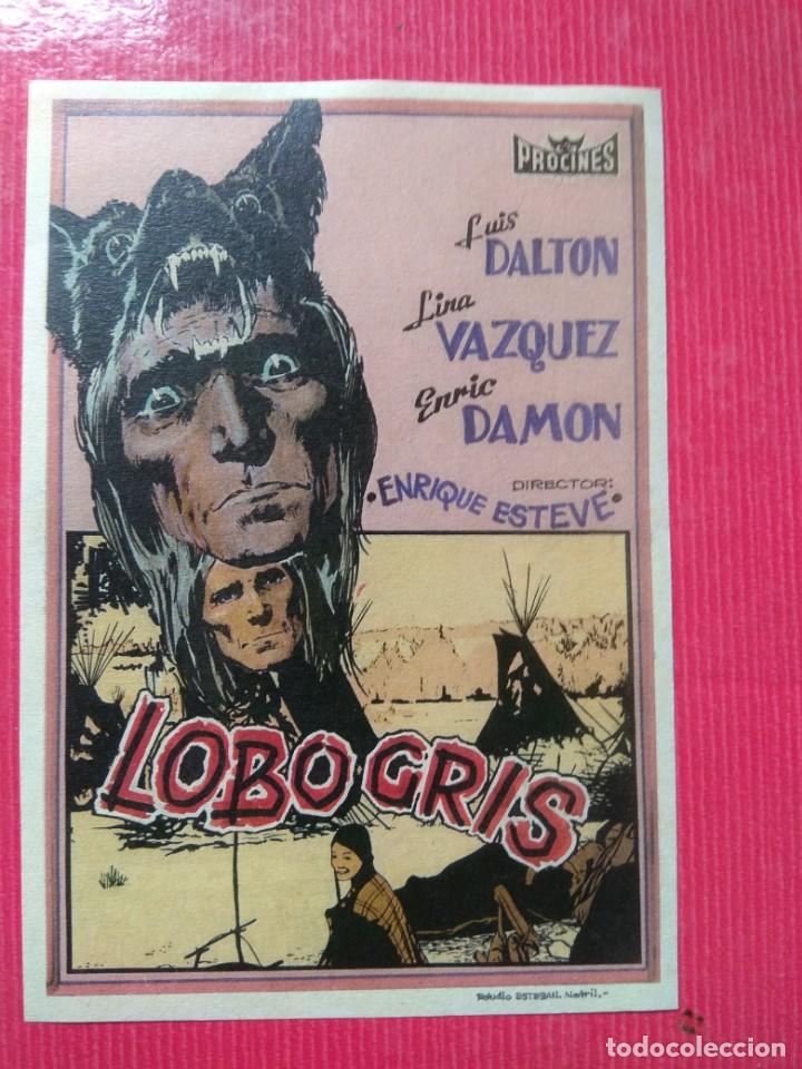 Kino: LOBO GRIS (CARTEL DE ESTEBAN LIROLA EN FORMATO DE FOLLETO DE MANO)