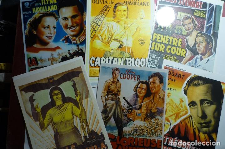 Kino: lote reproducciones carteles extranjeros de  peliculas clasicas en foto papel.-