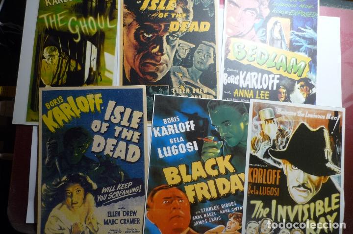 Kino: lote reproducciones carteles extranjeros terror de boris karloff