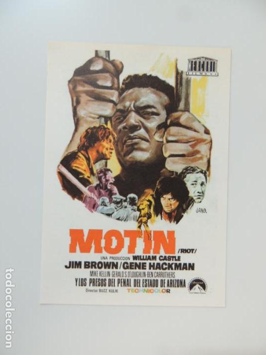 Kino: motin riot - folleto mano reproduccion - jim brown gene hackman william castle jano