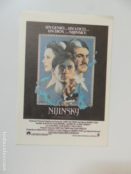 Kino: nijinsky - folleto mano reproduccion - alan bates george de la pe&ntilde;a baile bailarin