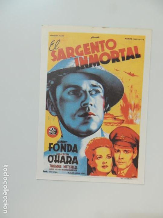 Cine: el sargento inmortal - folleto mano reproduccion - henry fonda maureen o'hara soligo