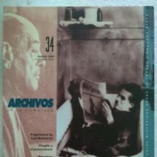Cine: ARCHIVOS DE LA FILMOTECA. BUÑUEL, CHAPLIN Y OTROS ARTÍCULOS. Lote 146207085