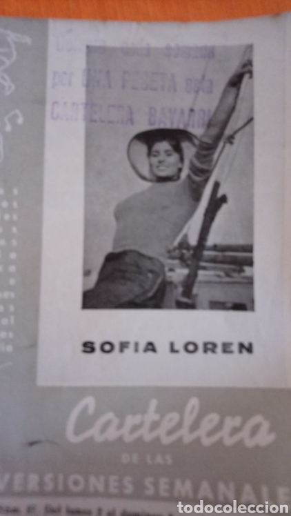 Kino: Cartelera bayarri Sof&iacute;a Loren 1957