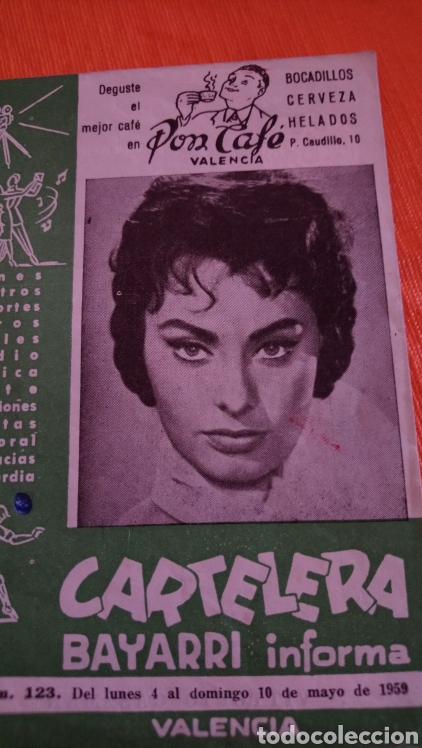 Kino: Cartelera bayarri sofia Loren 1959