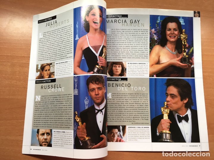 Cine: Fotogramas Especial Oscars 2000 Gladiator, Rissell Crowe y Julia Roberts - Foto 2