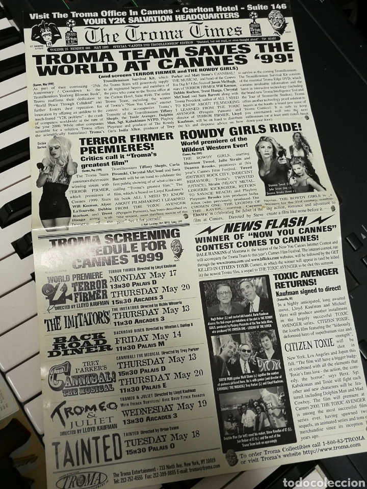 Kino: PUBLICIDAD CINE TROMA SPECIAL CANNES, 1999- LLOYD KAUFMAN.