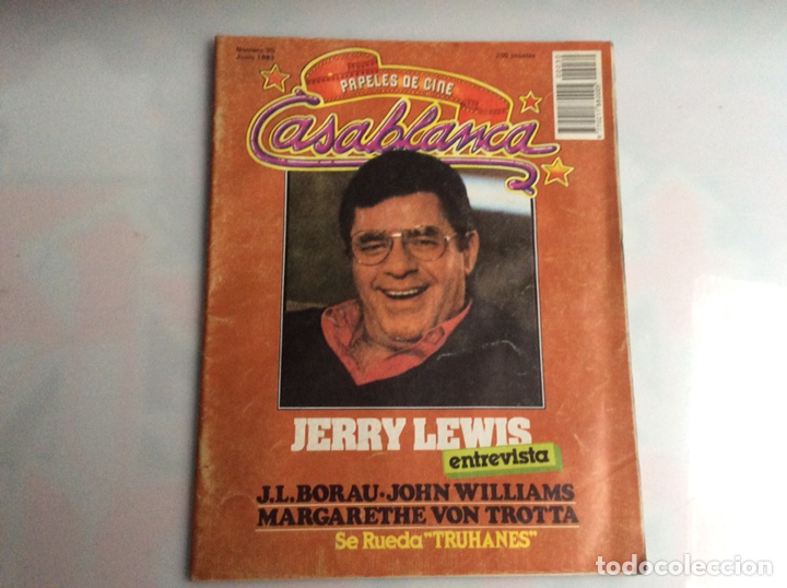 Kino: PAPELES DE CINE CASABLANCA N&ordm; 30 A&Ntilde;O 1983 - JERRY LEWIS,