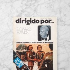 Cine: DIRIGIDO POR - Nº 24 - 1975 - HOWARD HAWKS, CANNES 75, LANCELOT DU LAC. Lote 155382982