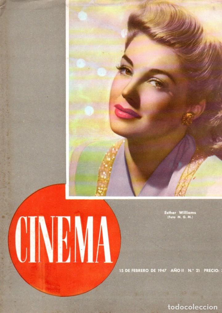 REVISTA CINEMA Nº 21 1947 - ESTHER WILLIAMS - JAMES MASON (Cine - Revistas - Cinema)