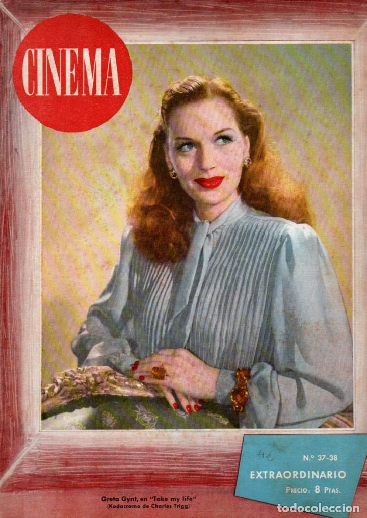 Cine: REVISTA CINEMA Nº 37-38 1947 - EXTRAORDINARIO - GRETA GRYNT - Foto 1 - 159620722