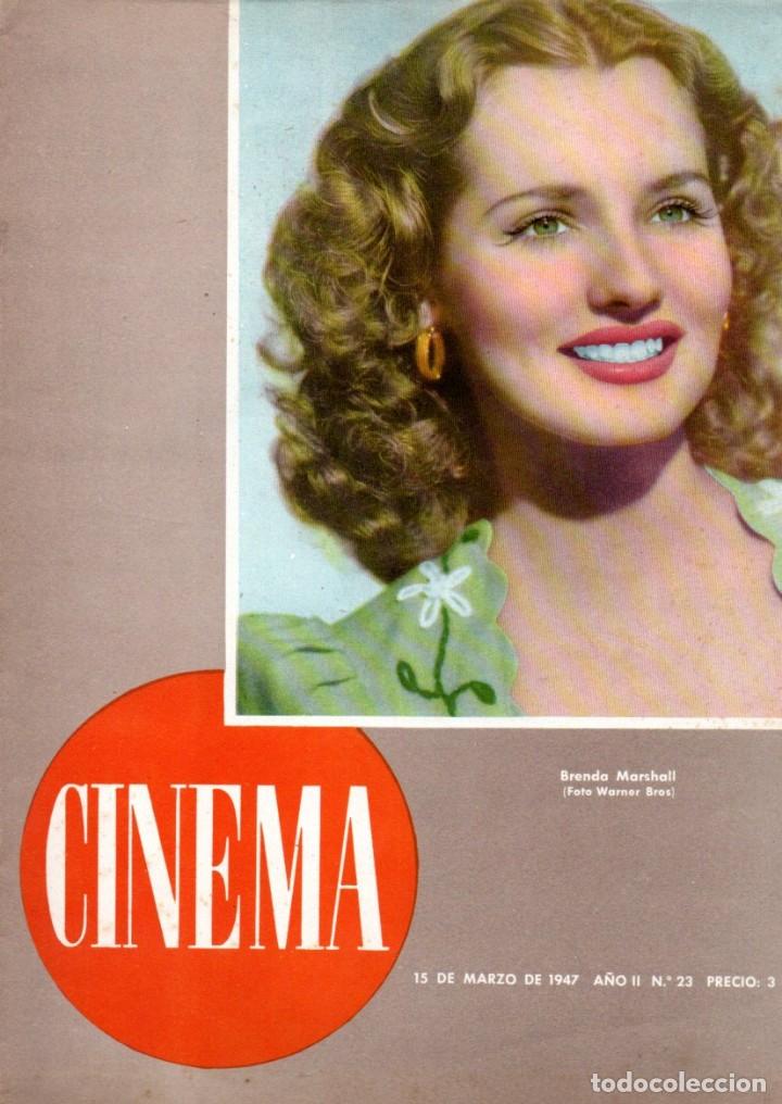 REVISTA CINEMA Nº 23 1947 - BRENDA MARSHALL - WILLIAM POWELL (Cine - Revistas - Cinema)