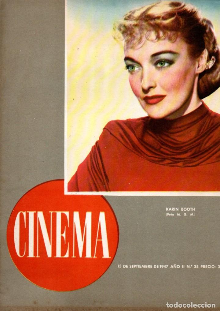 Cine: REVISTA CINEMA Nº 35 1947 -KARIN BOOTH - JAMES CRAIG - Foto 1 - 159622322