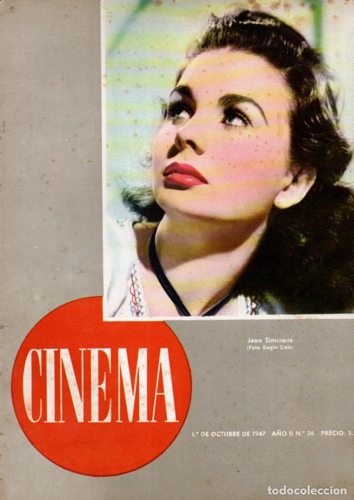 Cine: REVISTA CINEMA Nº 36 1947 -JEAN SIMMONS - CORNEL WILDE - Foto 1 - 159622434