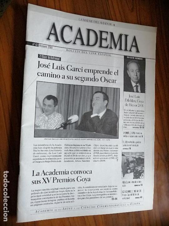 Cinema: ACADEMIA DE CINE. 62. NOVIEMBRE 2000. GRAPA. BUEN ESTADO. RAR&Iacute;SIMA. REVISTA ACADEMIA DE CINE ESPA&Ntilde;OL