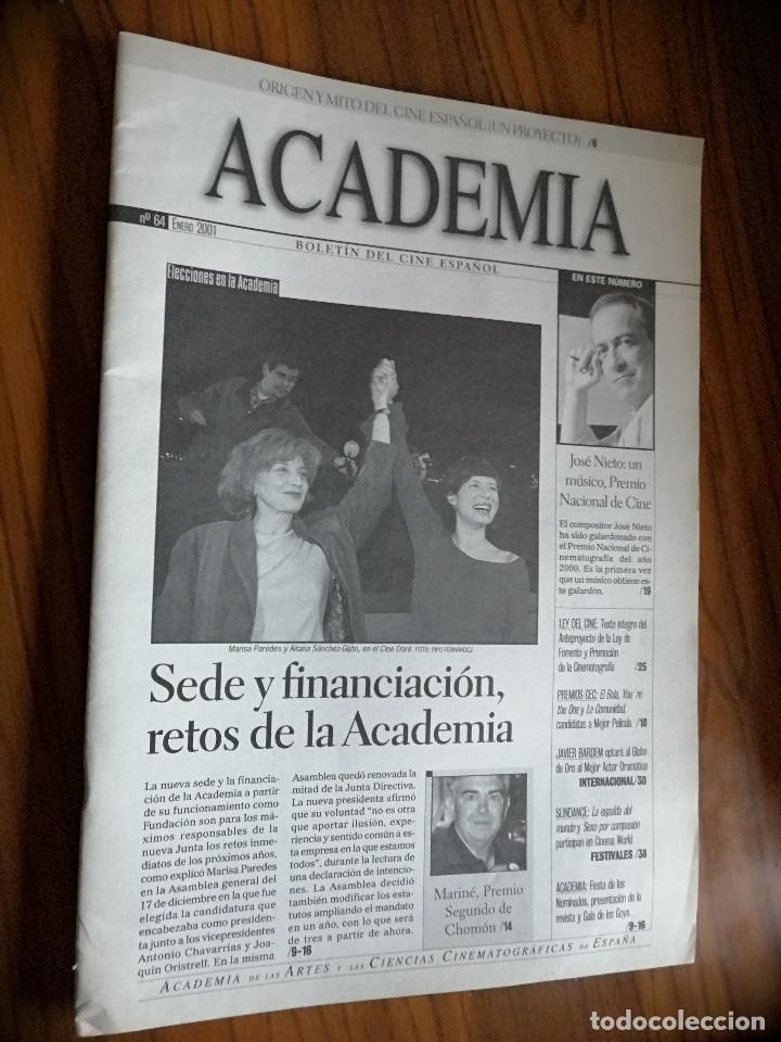 Kino: ACADEMIA DE CINE. 64. ENERO 2001. GRAPA. BUEN ESTADO. RAR&Iacute;SIMA. REVISTA ACADEMIA DE CINE ESPA&Ntilde;OL