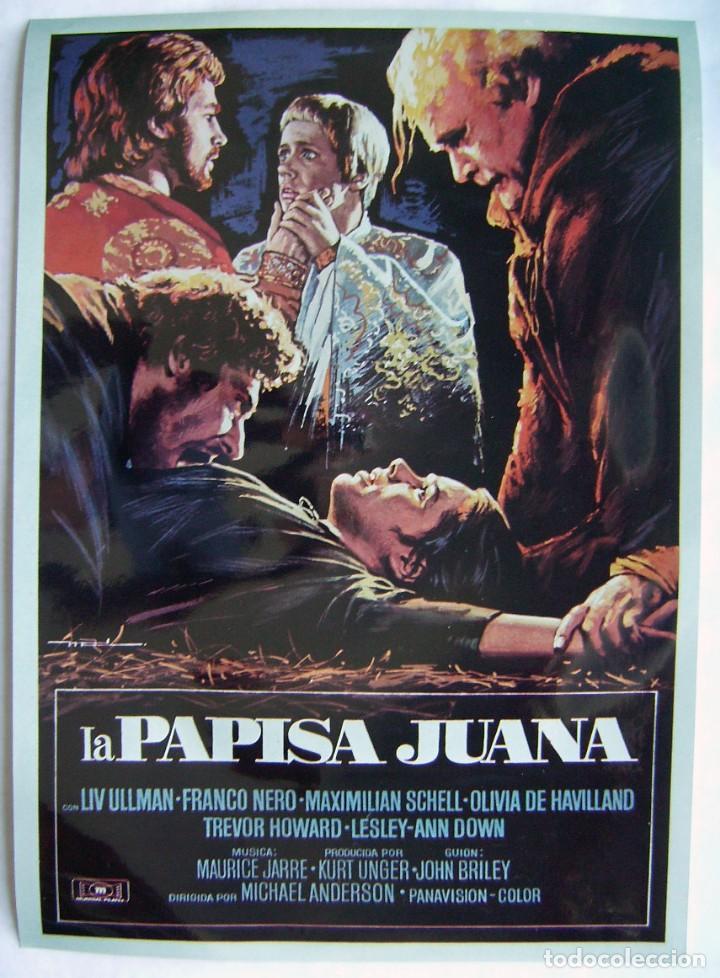 Kino: LA PAPISA JUANA. MINIPOSTER 48,5 x 68 cms. reproducci&oacute;n fotogr&aacute;fica.