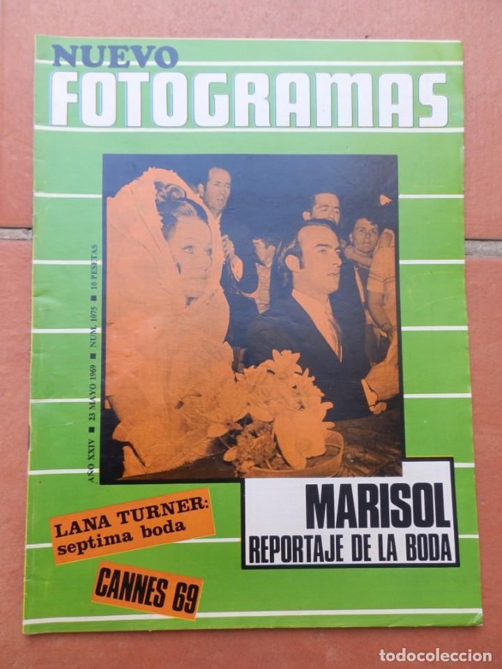 Kino: REVISTA NUEVO FOTOGRAMAS N&ordm; 1075. 23 DE MAYO DE 1969.  MARISOL REPORTAJE DE LA BODA.