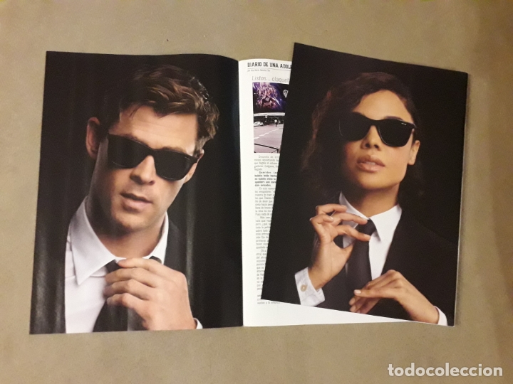 Kino: Chris Hemsworth, Tessa Thompson, MIB INTERNATIONAL (HOMBRES DE NEGRO) 2019. 6 PAGINAS DE REVISTA