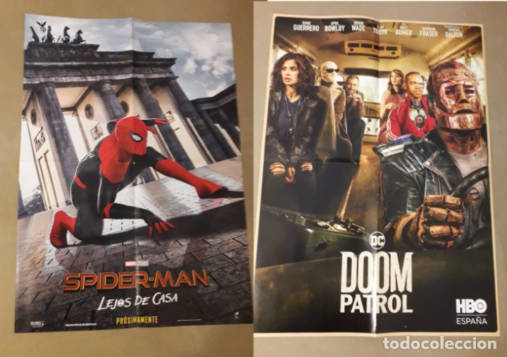 Kino: P&Oacute;STER SPIDER-MAN LEJOS DE CASA 2019 / DOOM PATROL (SERIE)