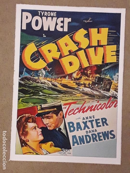 Kino: FICHA COLECCIONABLE, CRASH DIVE 1943 (TIBURONES DE ACERO) TYRONE POWER, PEL&Iacute;CULA CINE B&Eacute;LICO