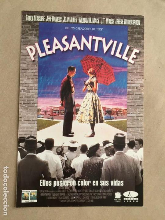Kino: TARJETA PUBLICIDAD PLEASANTVILLE 21 X 13,5 CM