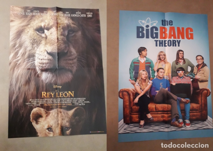 Cine: P&Oacute;STER PEL&Iacute;CULA EL REY LEON, 2019 / THE BING BANG THEORY (SERIE T.V.)