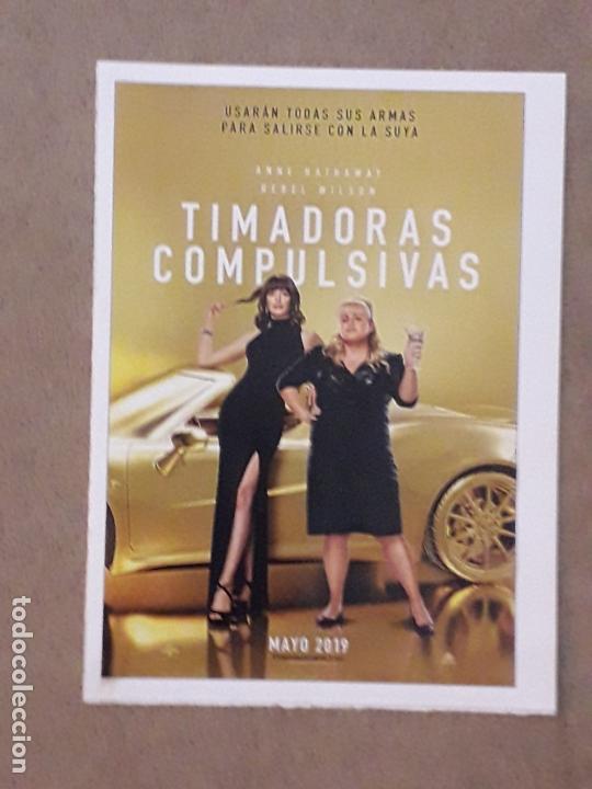 Kino: FICHA COLECCIONABLE, PEL&Iacute;CULA TIMADORAS COMPULSIVAS, 2019. ANNE HATHAWAY, REBEL WILSON