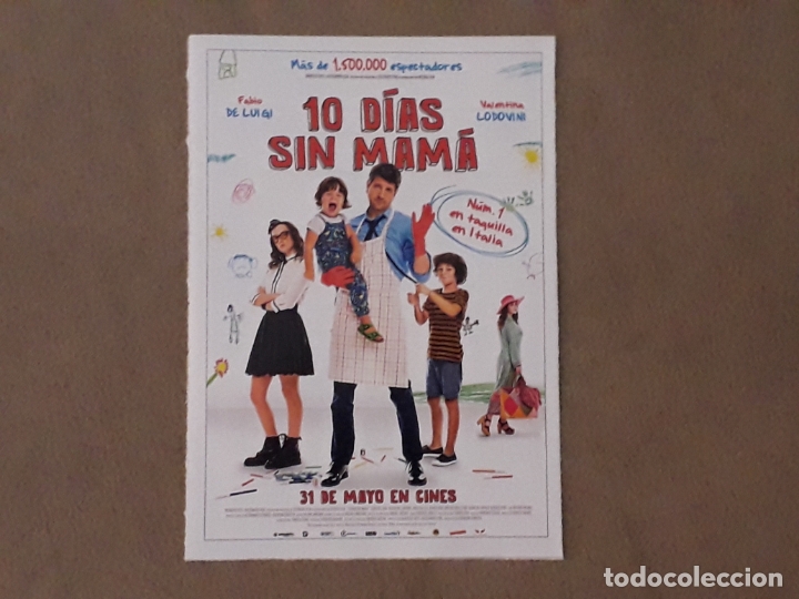 Cinema: FICHA PEL&Iacute;CULA, 10 D&Iacute;AS SIN MAMA, 2019. FABIO DE LUIGI, VALENTINA LODOVINI